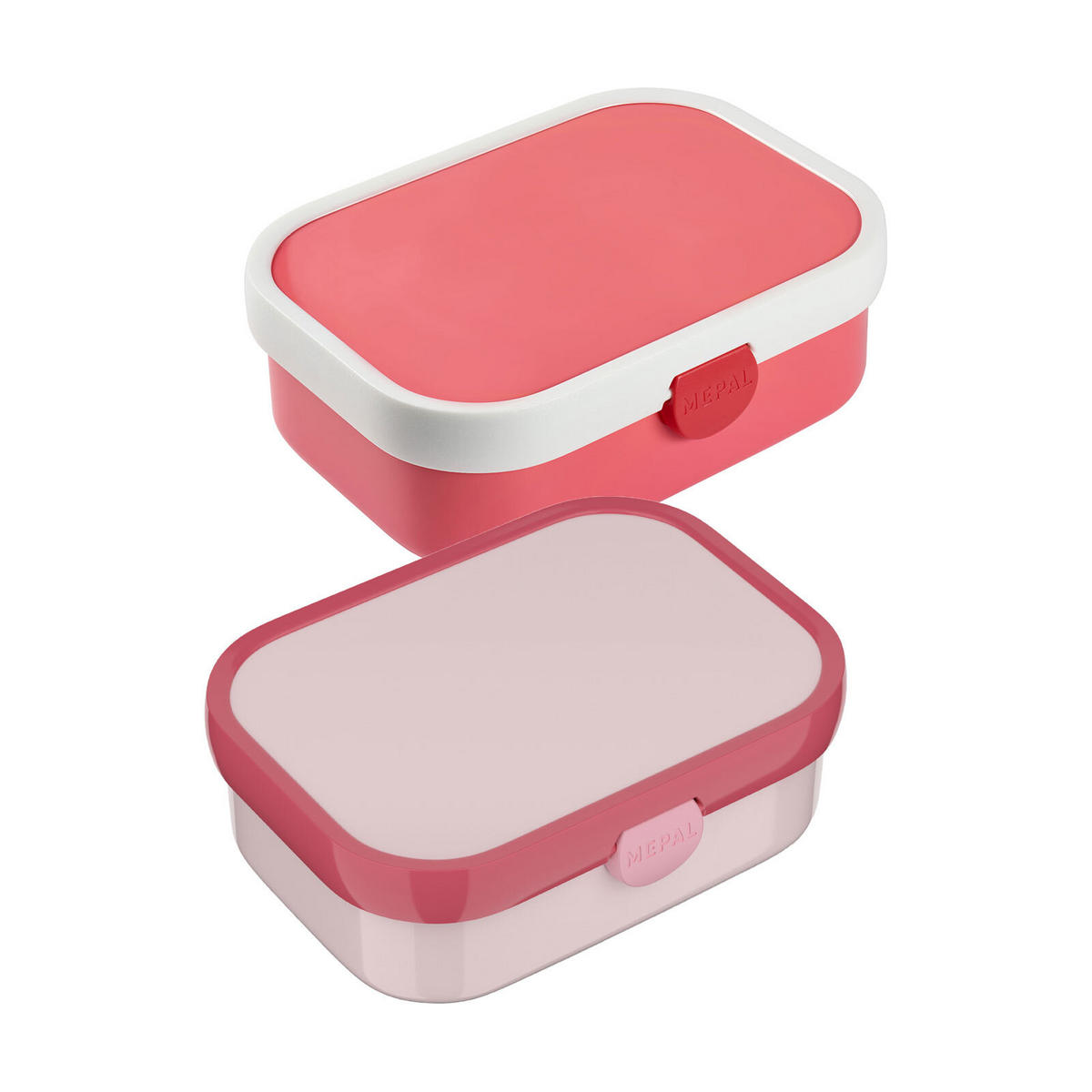 BROTDOSEN MIT EINSATZ & GABEL Campus Cool Pink & Pink 700 ml 2er Set - Pink/Rosa, Kunststoff (13.2/6.1/17.8cm) - Mepal