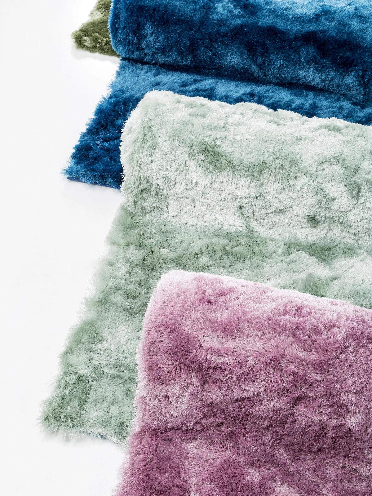 HOCHFLORTEPPICH Whisper Blau 300x400 cm - Blau, Textil (300/400cm) - benuta Nest