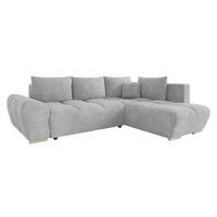 ECKSOFA Forest, Seite: Rechts - Silberfarben/Schwarz, Holz/Kunststoff (290/183cm) - MIRJAN24