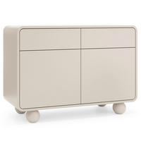 SIDEBOARD KAMLOOPS KOM1-2D2S Abgerundeter Korpus, Kaschmir - Kaschmir, Holz/Holzwerkstoff (108/75/39cm) - Komodee