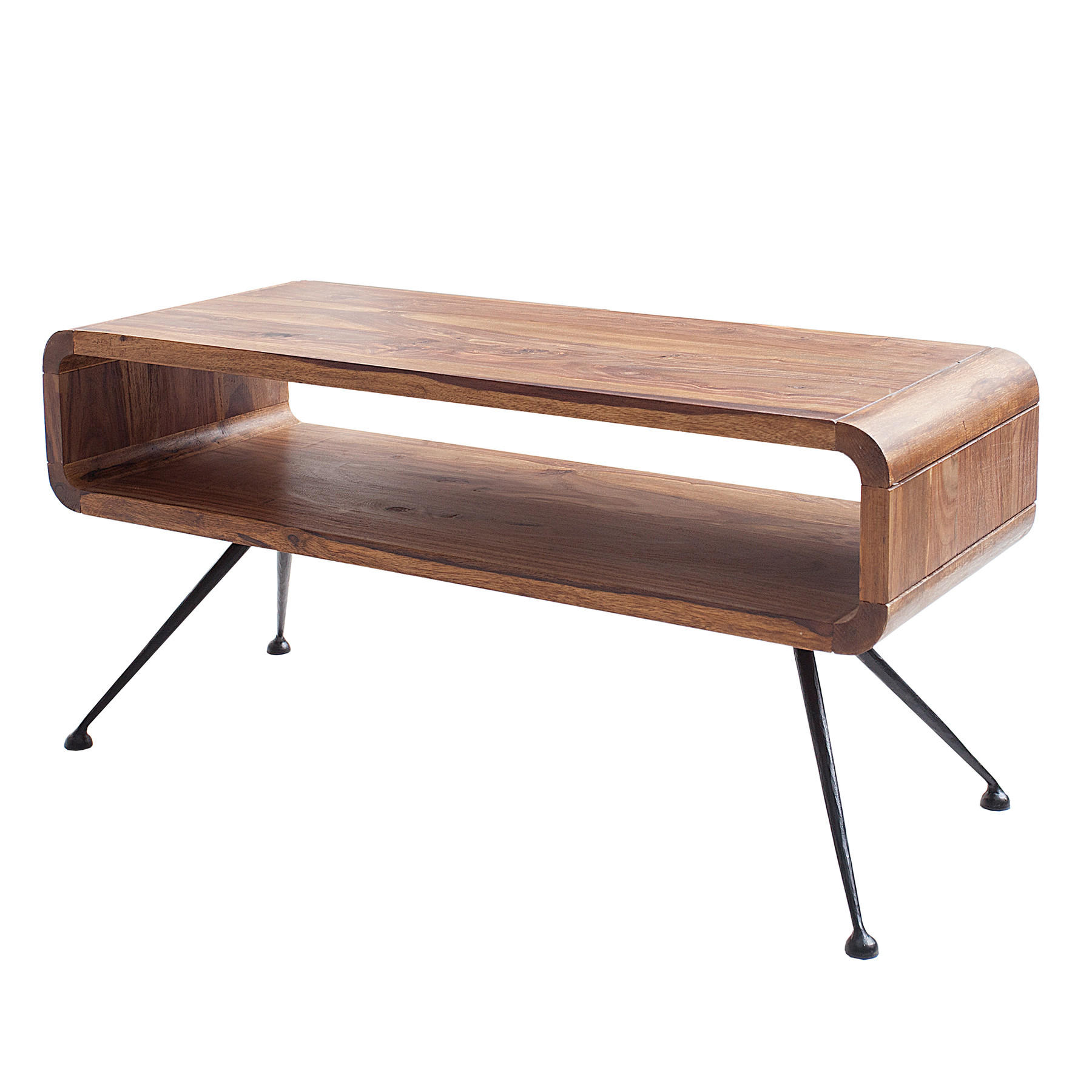 COUCHTISCH ALPHA Sheesham rechteckig Natur 100cm - Braun, Holz (40/100/45cm) - riess-ambiente