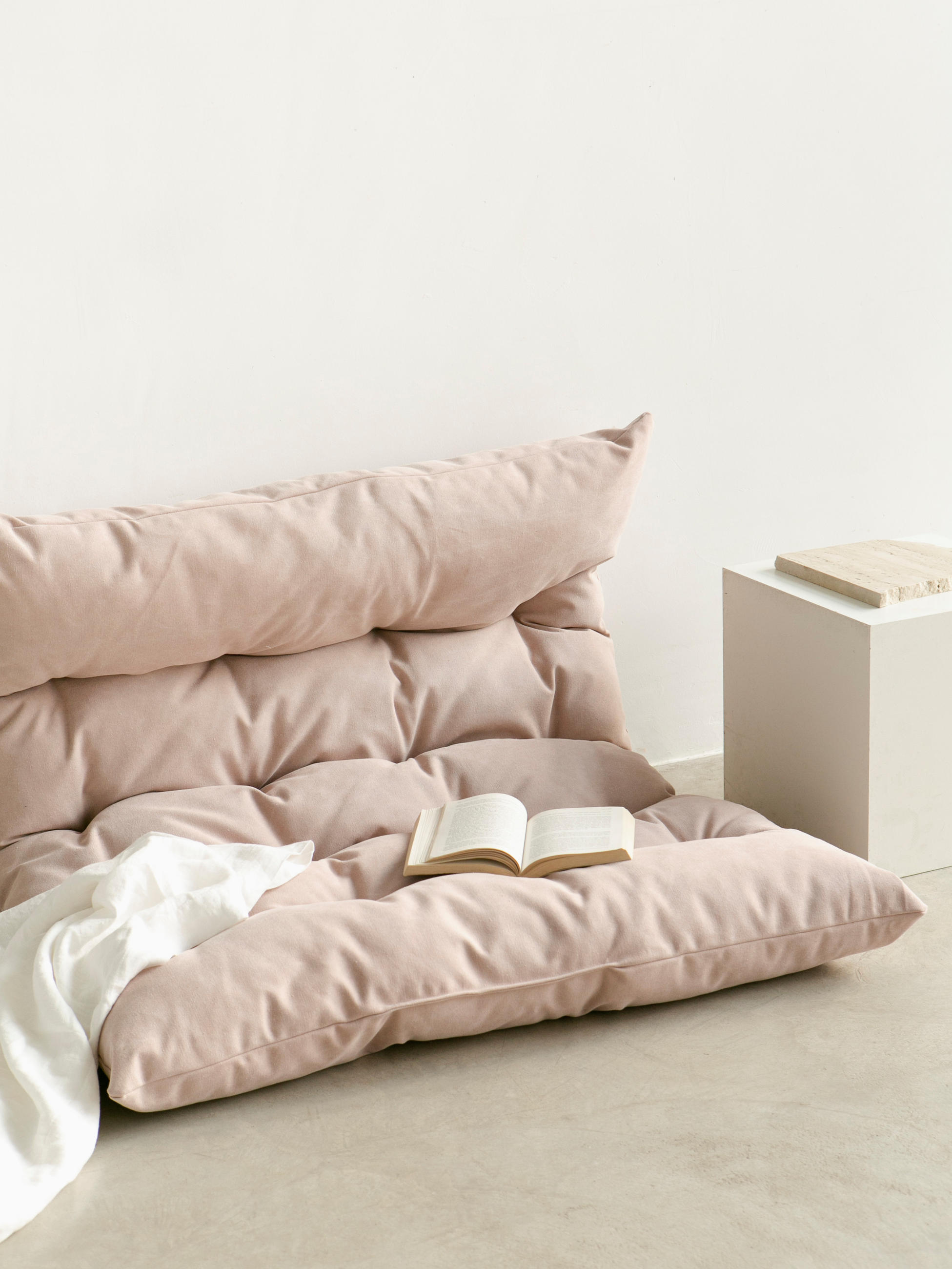 BODENKISSEN aus Baumwolle, rosa, 120/100 cm CIELO - Pink, Textil (120/100/8cm) - RNT By Really Nice Things