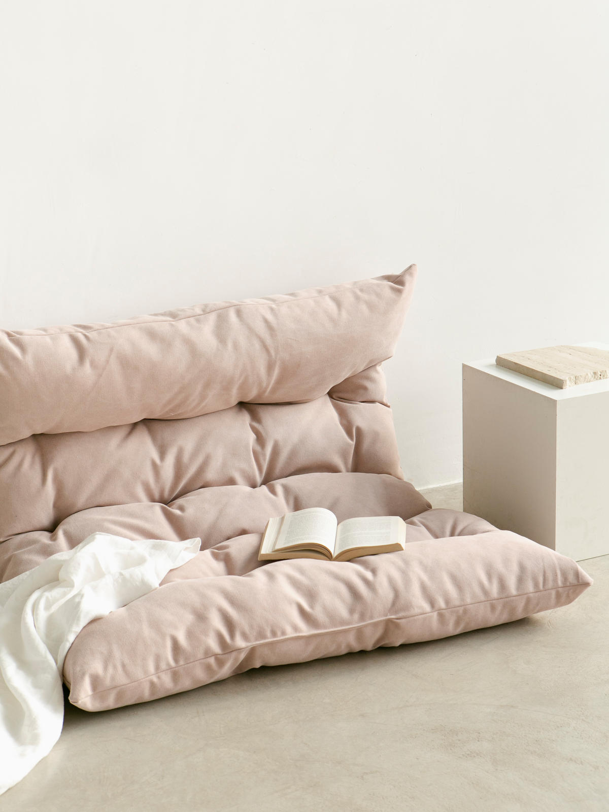 BODENKISSEN aus Baumwolle, rosa, 120/100 cm CIELO - Pink, Textil (120/100/8cm) - RNT By Really Nice Things