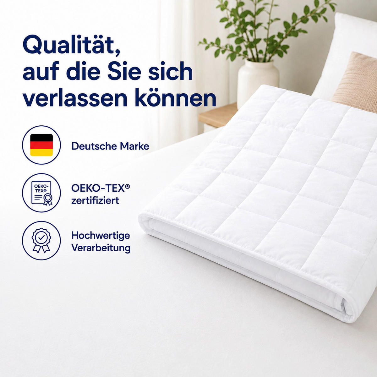 SOMMERBETTDECKE 155x220 cm – leichte Bettdecke mit kühlender Füllung & atmungsaktivem Mikrofaserbezug - Weiß, Textil (155/220cm) - Mister Sandman