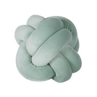 DEKOKISSEN Mintgrün 20/20 cm Malni - Mintgrün, Textil (20/20cm) - Beliani