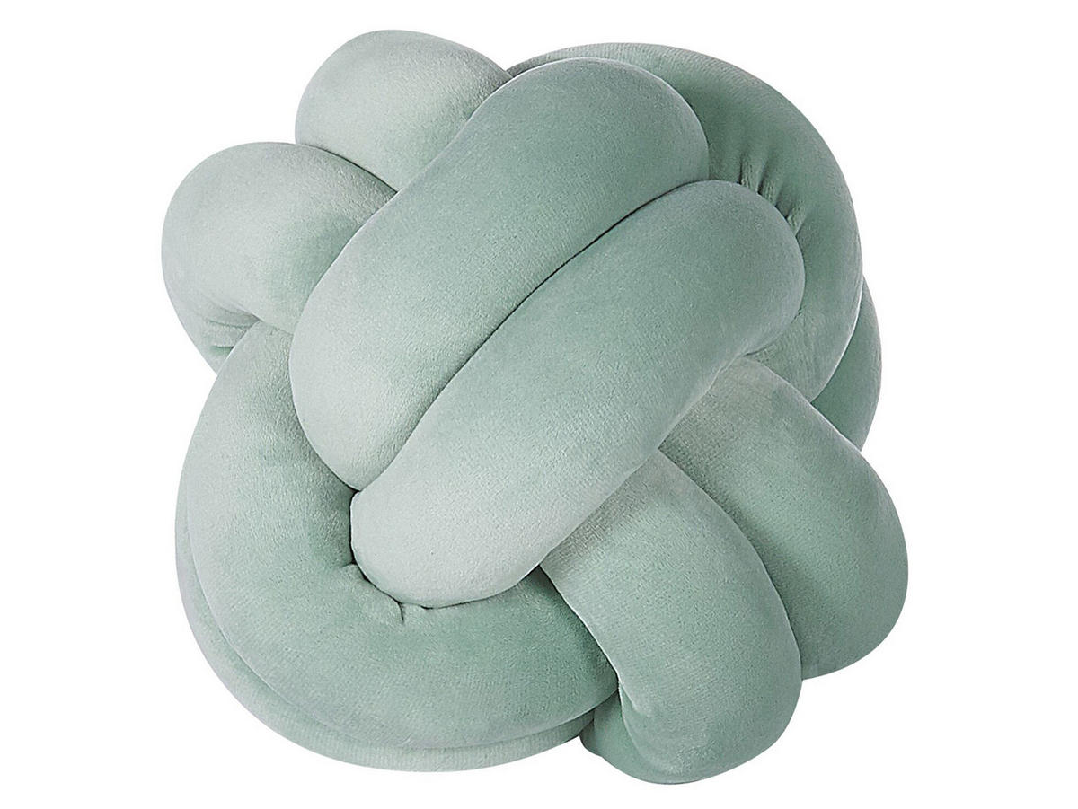DEKOKISSEN Mintgrün 20/20 cm Malni - Mintgrün, Textil (20/20cm) - Beliani