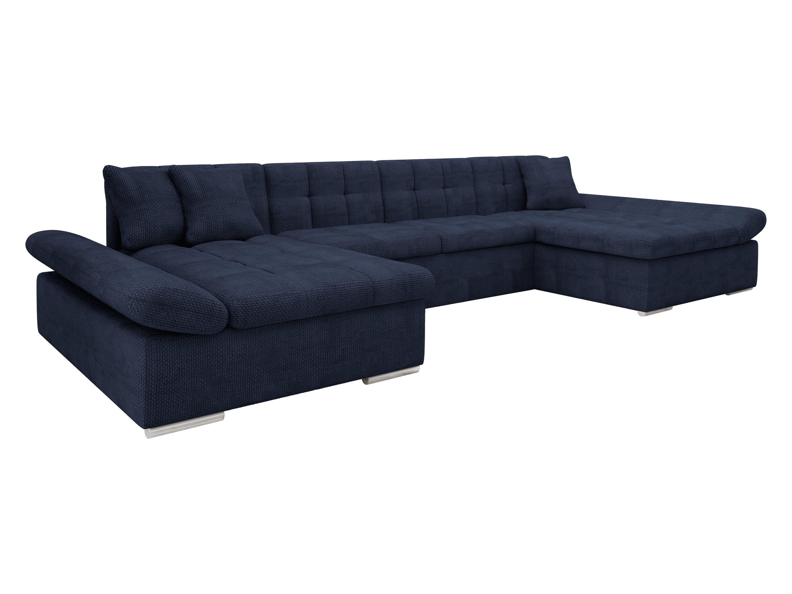 WOHNLANDSCHAFTEN Alia - Pastellblau, Holz/Textil (360/75/160cm) - MIRJAN24