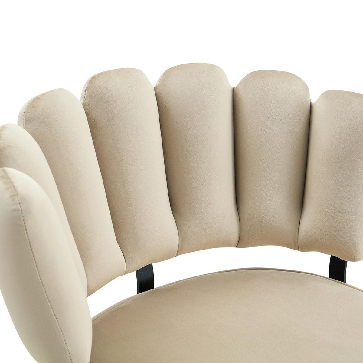TISCHGRUPPE 3-tlg Rund Nussbaum-Optik 107cm - Beige, Holzwerkstoff/Metall (68/25/83.5cm) - Raelunyi