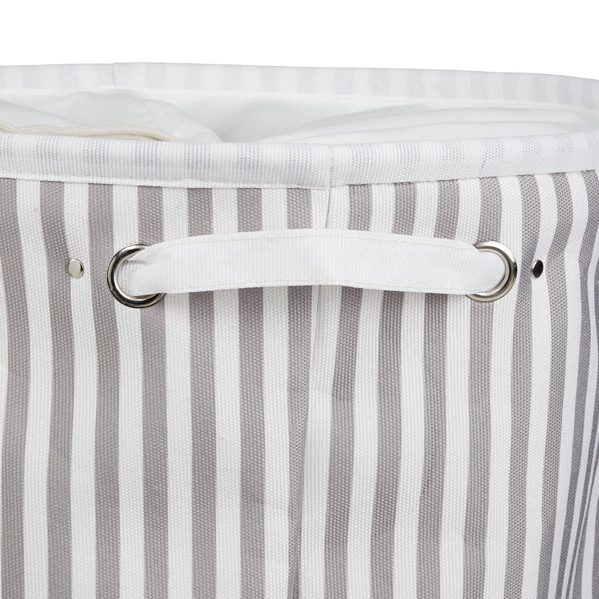WÄSCHEKORB - Multicolor, Textil/Metall (42.5/56/42.5cm) - Relaxdays