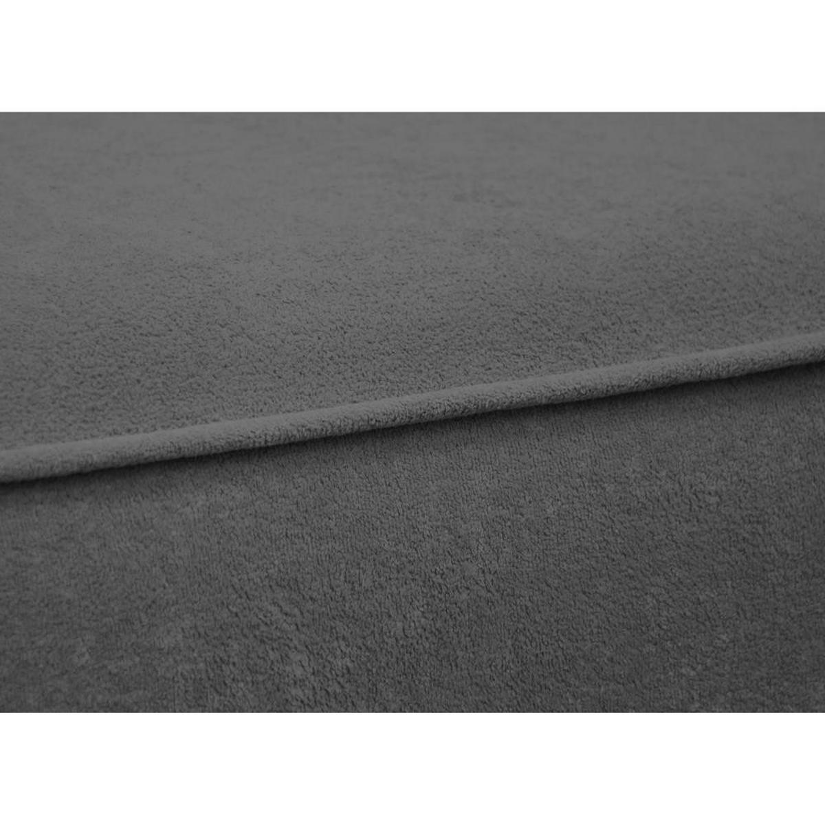ECKSCHLAFSOFA Carlos dunkelgrau - Dunkelgrau/Schwarz, Kunststoff/Textil (265/170cm) - Beautysofa
