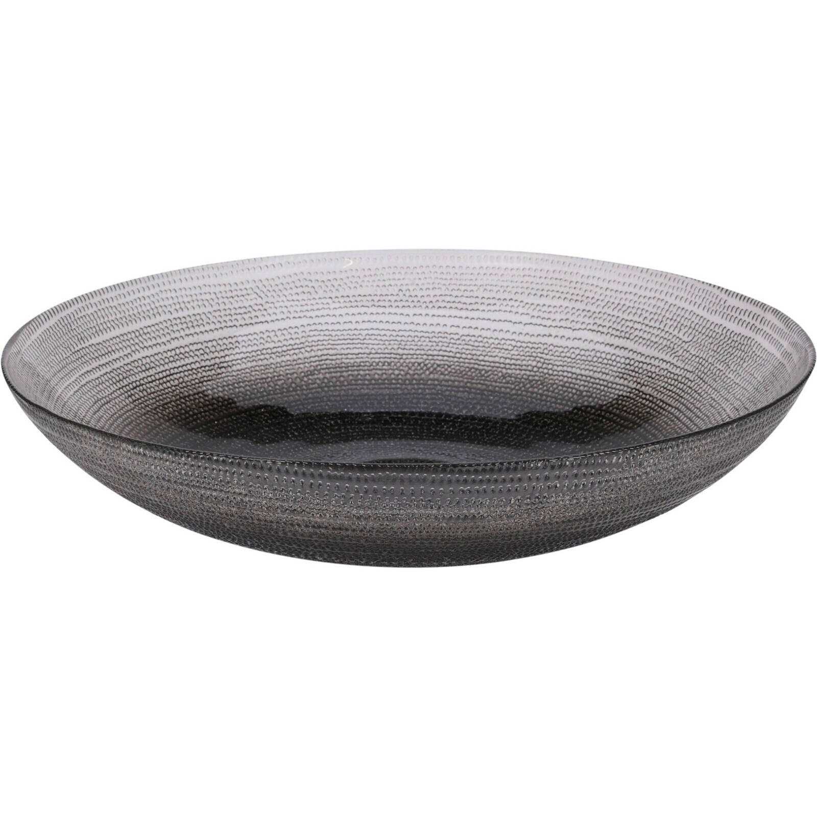 GLASSCHALE Lakris Ø 30 cm - Anthrazit, Glas (30cm) - Home Styling Collection