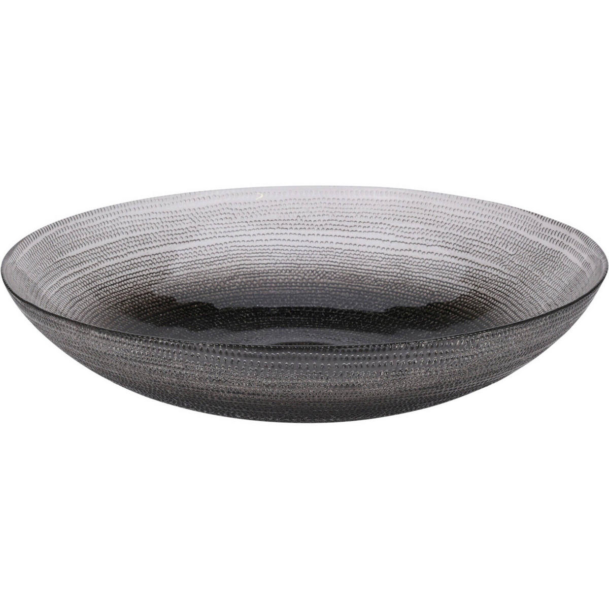 GLASSCHALE Lakris Ø 30 cm - Anthrazit, Glas (30cm) - Home Styling Collection
