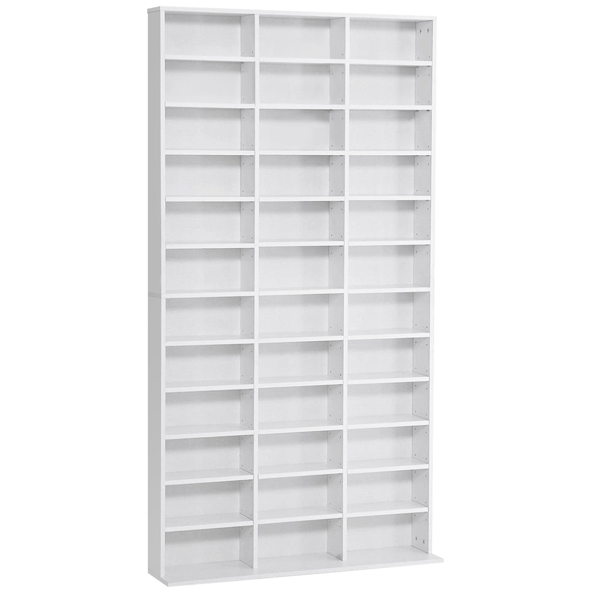 CD-REGAL DE-14419 36 Fächer, verstellbare Böden Weiß - Weiß, Holzwerkstoff (24/102/195cm) - ComfortXL