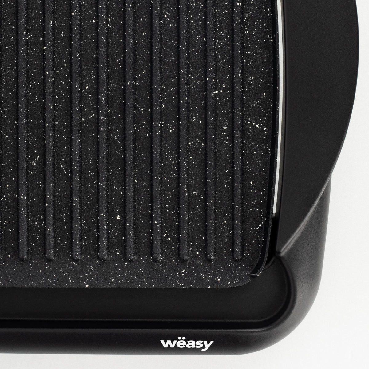 WËASY STO52 Elektro-Grillplatte - Schwarz, Stein (31/34/67.5cm) - Weasy