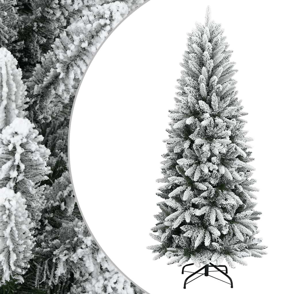 WEIHNACHTSBAUM Künstlicher Beschneit 120 Cm Pvc&Pe - Weiß, Kunststoff (120cm) - vidaXL