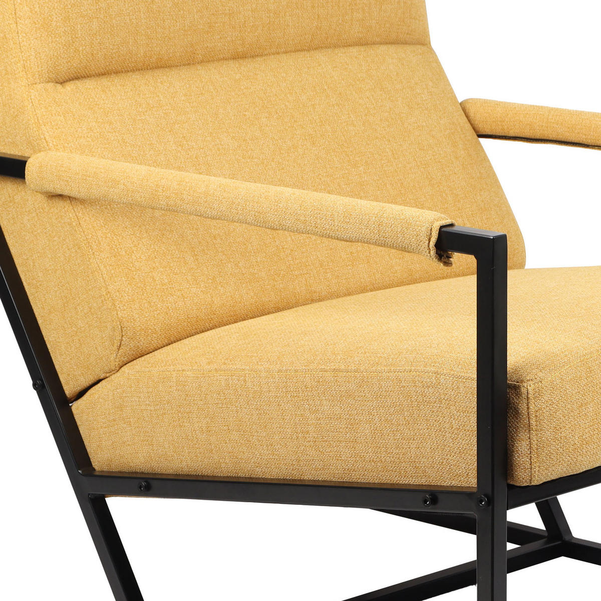 LOUNGESTUHL CHRIS - Gelb, Textil (66/77/82cm) - SVITA