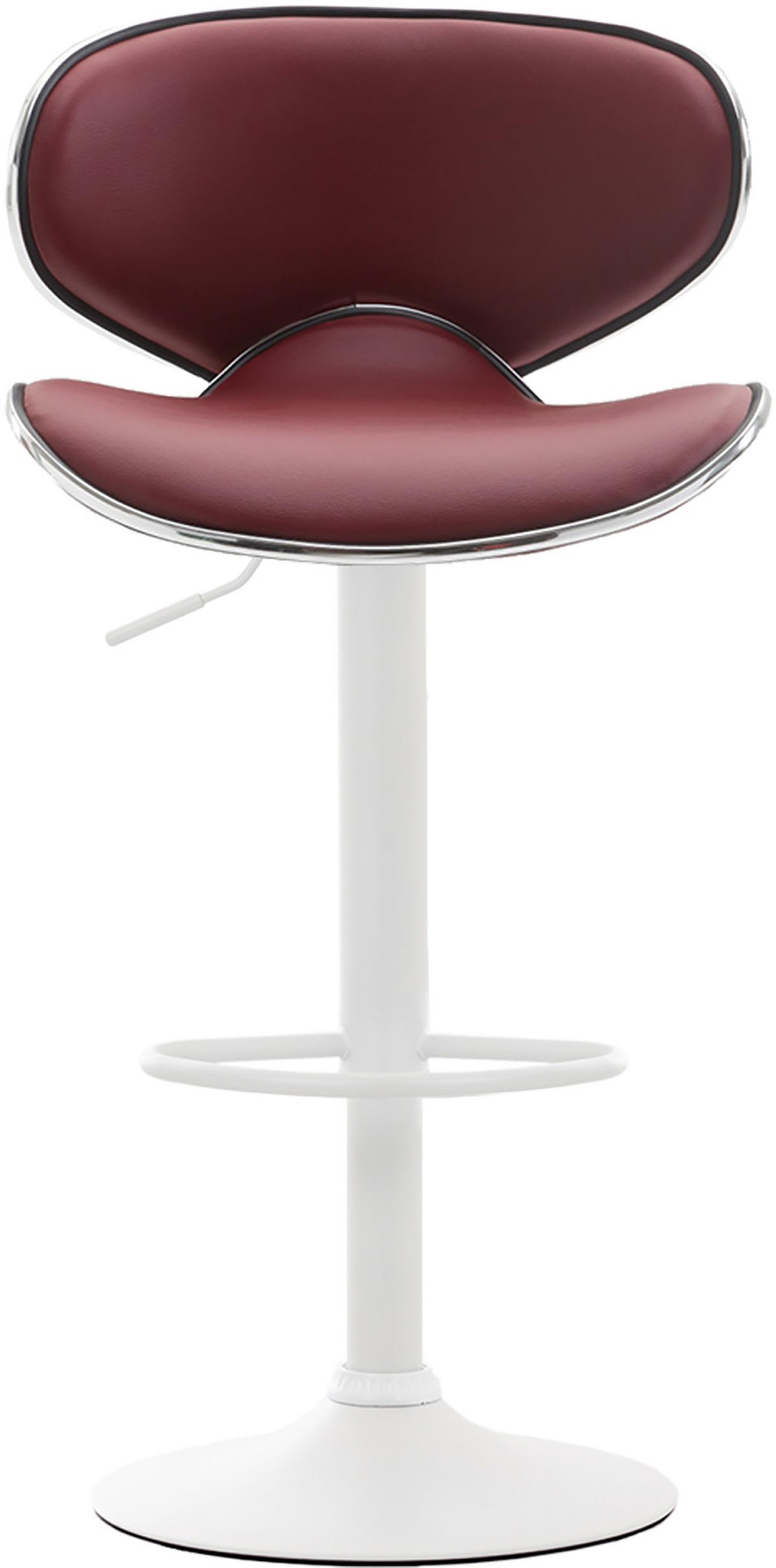 BARHOCKER Las Vegas V2 88-108 cm bordeauxrot - Bordeaux, Leder (46/88/49cm) - furnicato