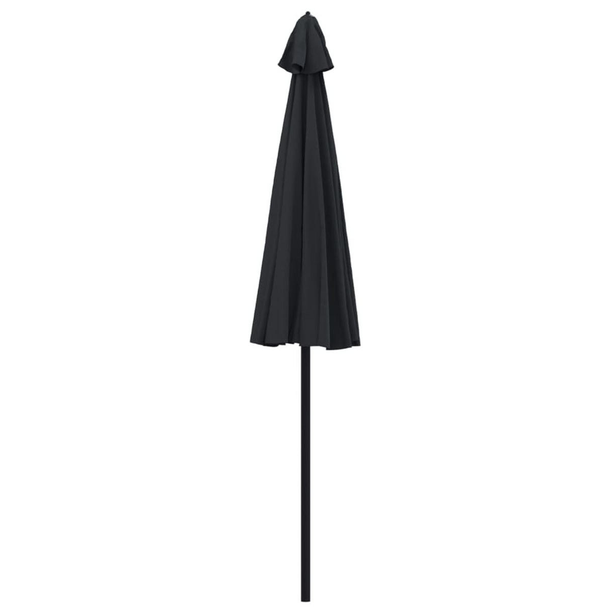 SONNENSCHIRM mit Aluminium-Mast 270 cm Schwarz - Schwarz, Textil (270/270cm) - furnicato