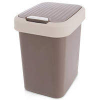 ABFALLEIMER, Kunststoff, grau, 9 l - Grau, Kunststoff (22/30/22cm) - Orion 