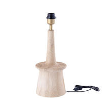 TISCHLAMPE Caelin Beige 18/18/35cm - Beige, Holz (18/18/35cm) - PTMD Collection