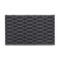 OUTDOORTEPPICH recycelt 160x230 cm Raute - Dunkelgrau, Kunststoff (160/230cm) - Bestlivings