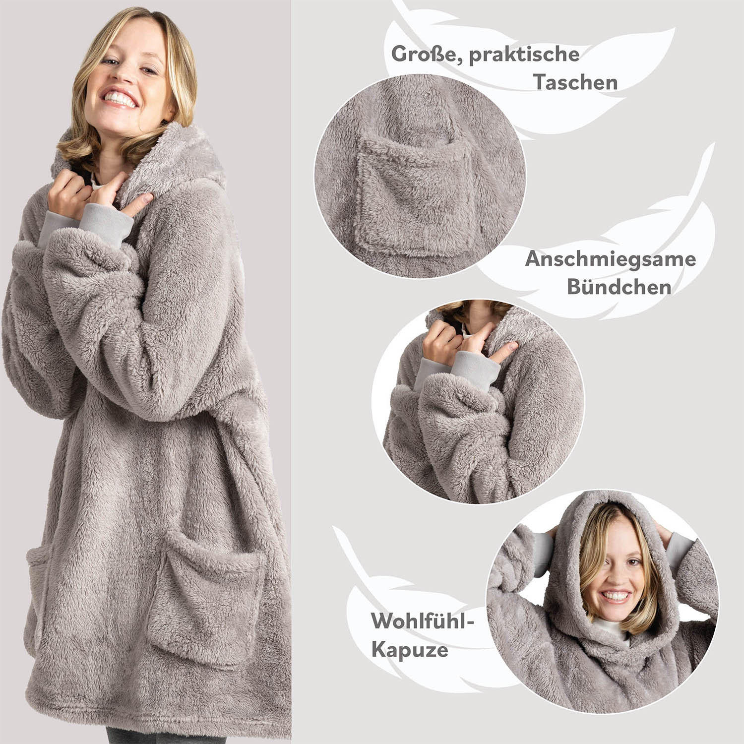 DECKENPULLOVER Loevbacken groß, Anthrazit - Anthrazit, Textil (90/92cm) - Blumtal