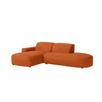 ECKSOFA Cursal Atelier, Stoff Poso, Kupfer, Links - Orange, Holz (269/166cm) - Kaiser Möbel