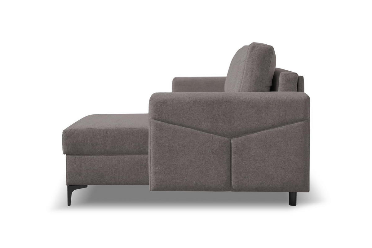 ECKSOFA KAIRO mit Schlaffunktion und Zwei Bettkasten (Braun) - Braun, Textil (230/150cm) - VENASI MÖBEL