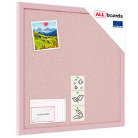 PINNWAND, Korktafel in Pink, 40x40 cm, Holzrahmen - Pink lackiert - Pink, Holz (40/40/1.5cm) - ALLboards