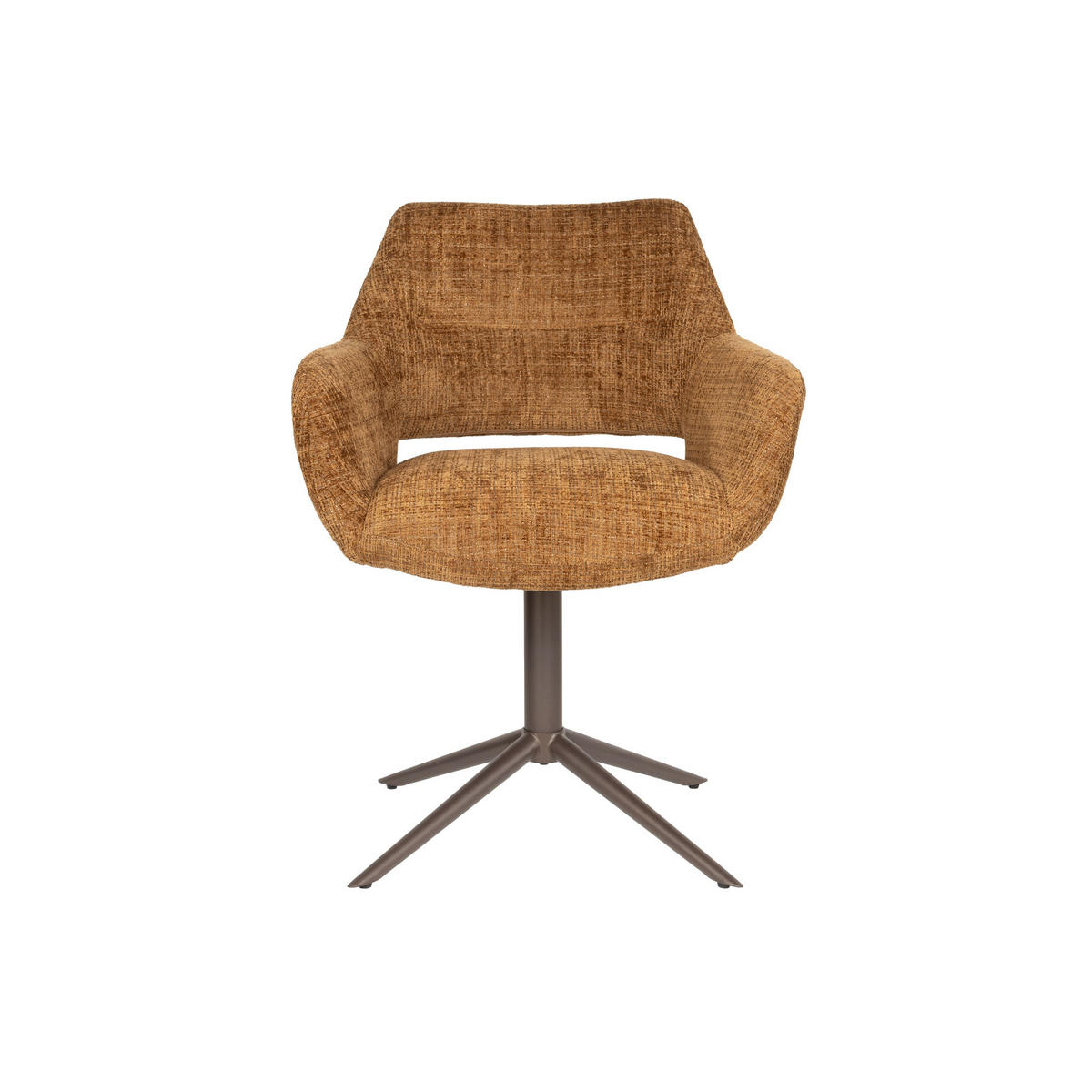 ESSZIMMERSTÜHLE Merel Armleuning Okergeel - 2 er Set - Braun, Kunststoff (60/85/62cm) - Housecraft Living