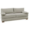 DAUER-SCHLAFSOFA Federkern Topper Bettkasten B201/T110/H88 cm, Liegefläche 160x200 cm, Feincord Beige / 15151 - Wildeiche/Beige, Holz/Textil (201/88/110cm) - luma-home
