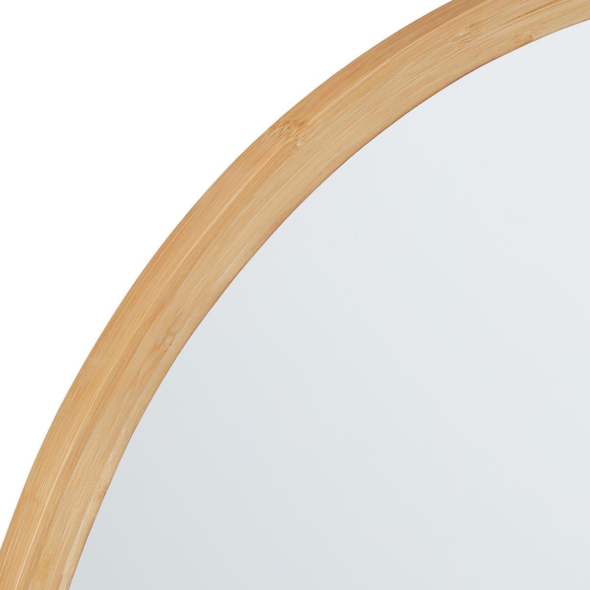 WANDSPIEGEL - Hellbraun, Glas/Holz (61/61/2cm) - Relaxdays