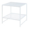 BEISTELLTISCH Ruokolahti - Weiß, Metall (51/51/51cm) - [en.casa]