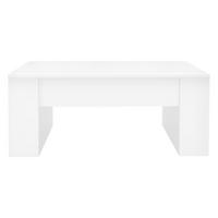 COUCHTISCH rechteckig Weiß 100/60/42 cm - Weiß, Holzwerkstoff (60/42/100cm) - ML-DESIGN
