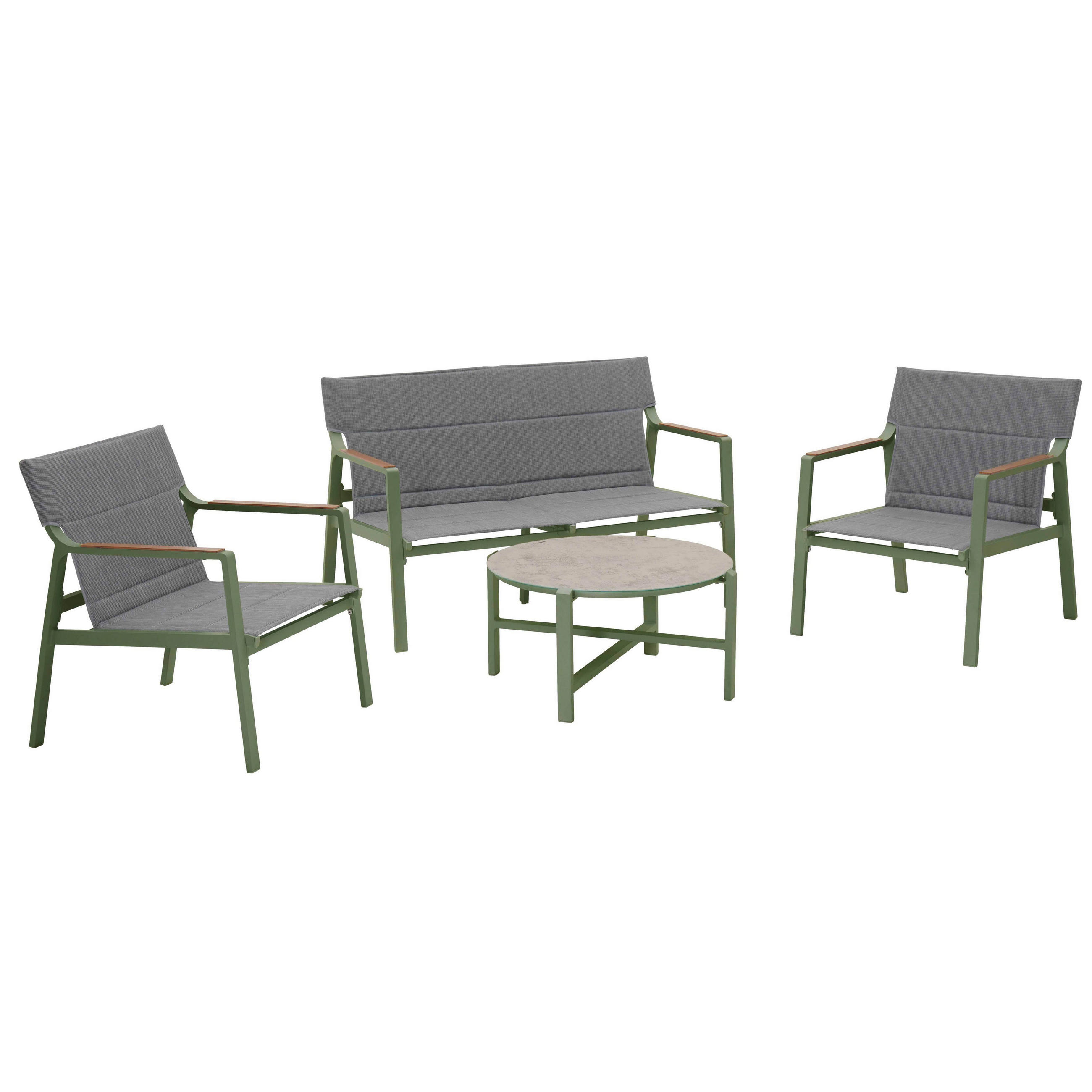 GARTENSET 4-tlg., Grün - Grün, Metall - Oviala