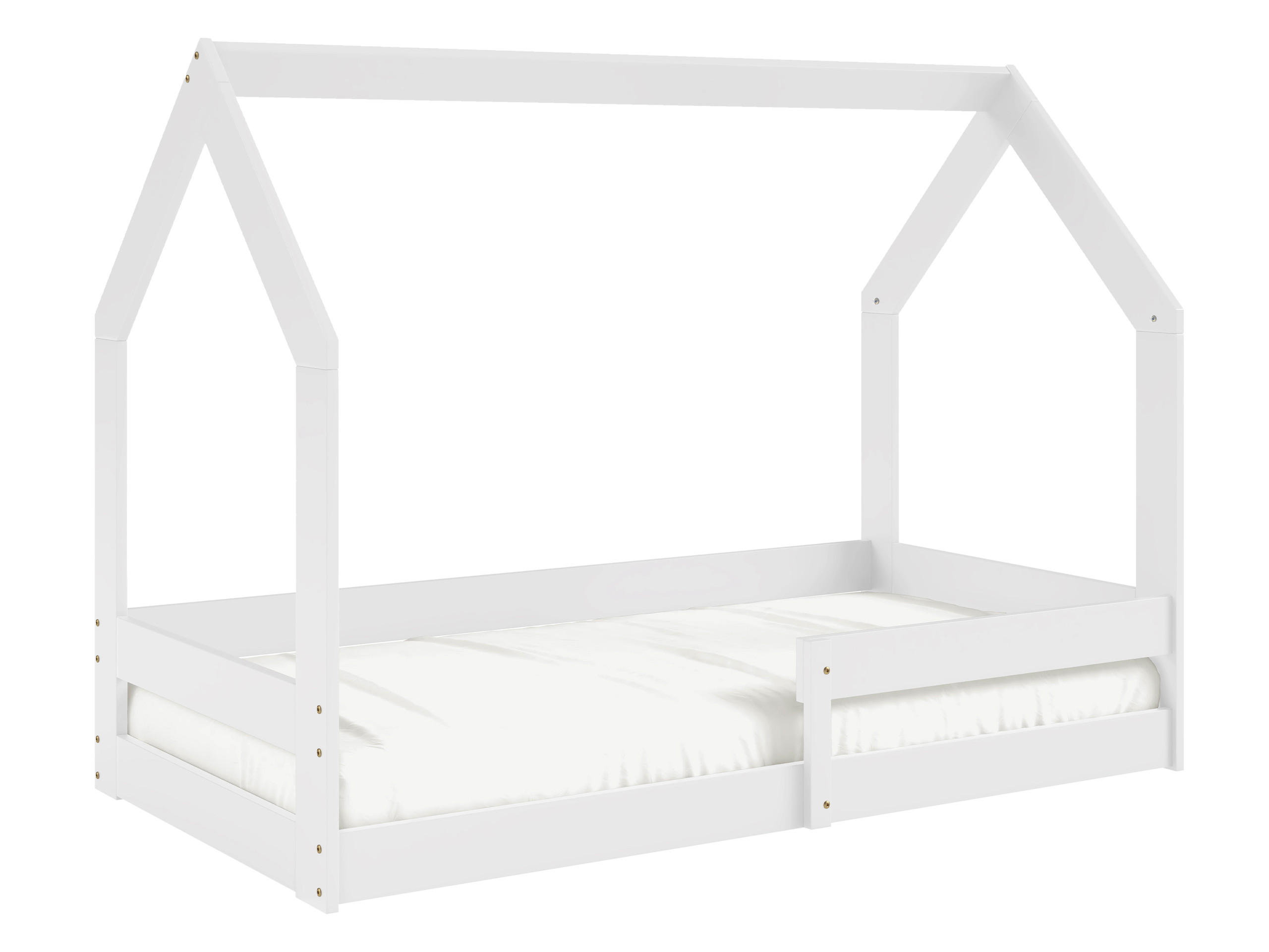 HAUSBETT Pola - Weiß, Holz (80/160cm) - MIRJAN24