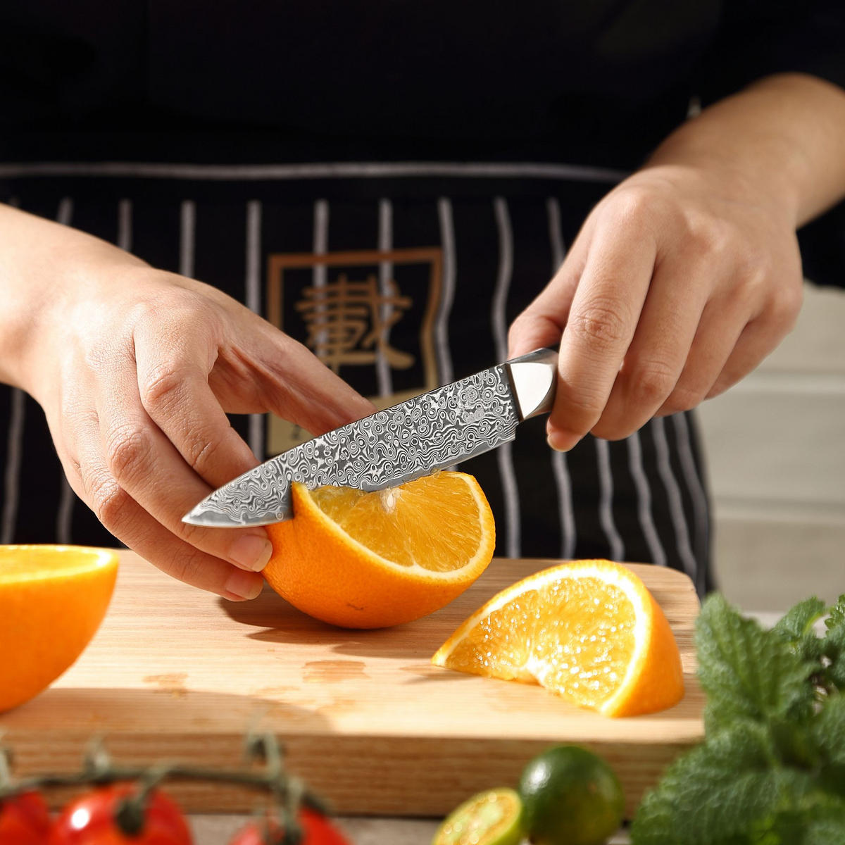 ALLZWECKMESSER 13 cm - Schwarz, Holz/Metall (24cm) - Zayiko