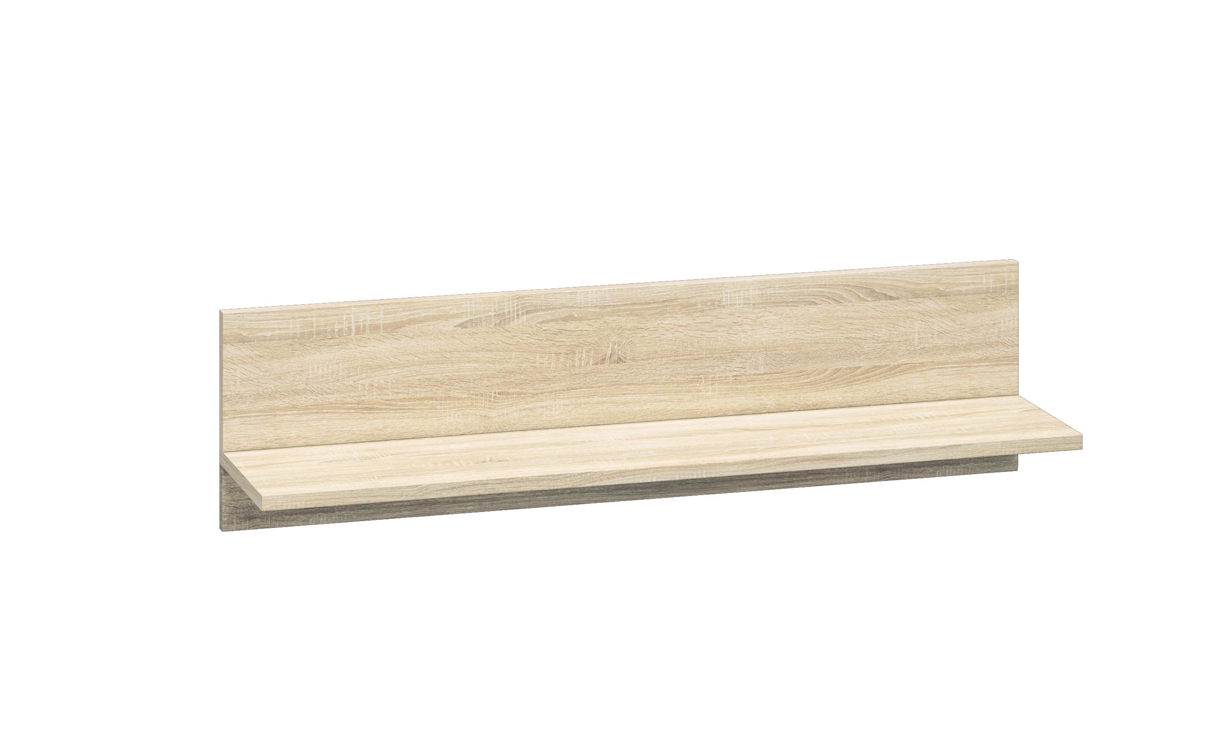WANDREGAL Castel Sonoma Eiche hell / Sonoma Eiche Trüffel 92 / 21 / 24cm - Braun, Holz/Holzwerkstoff (92/24/21cm) - Feldmann-Wohnen
