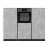 KUHINJSKI BLOK R-Line Beton/antracit 180 cm brez delovne plošče - siva/antracit, leseni material (180/143/46cm) - Vicco