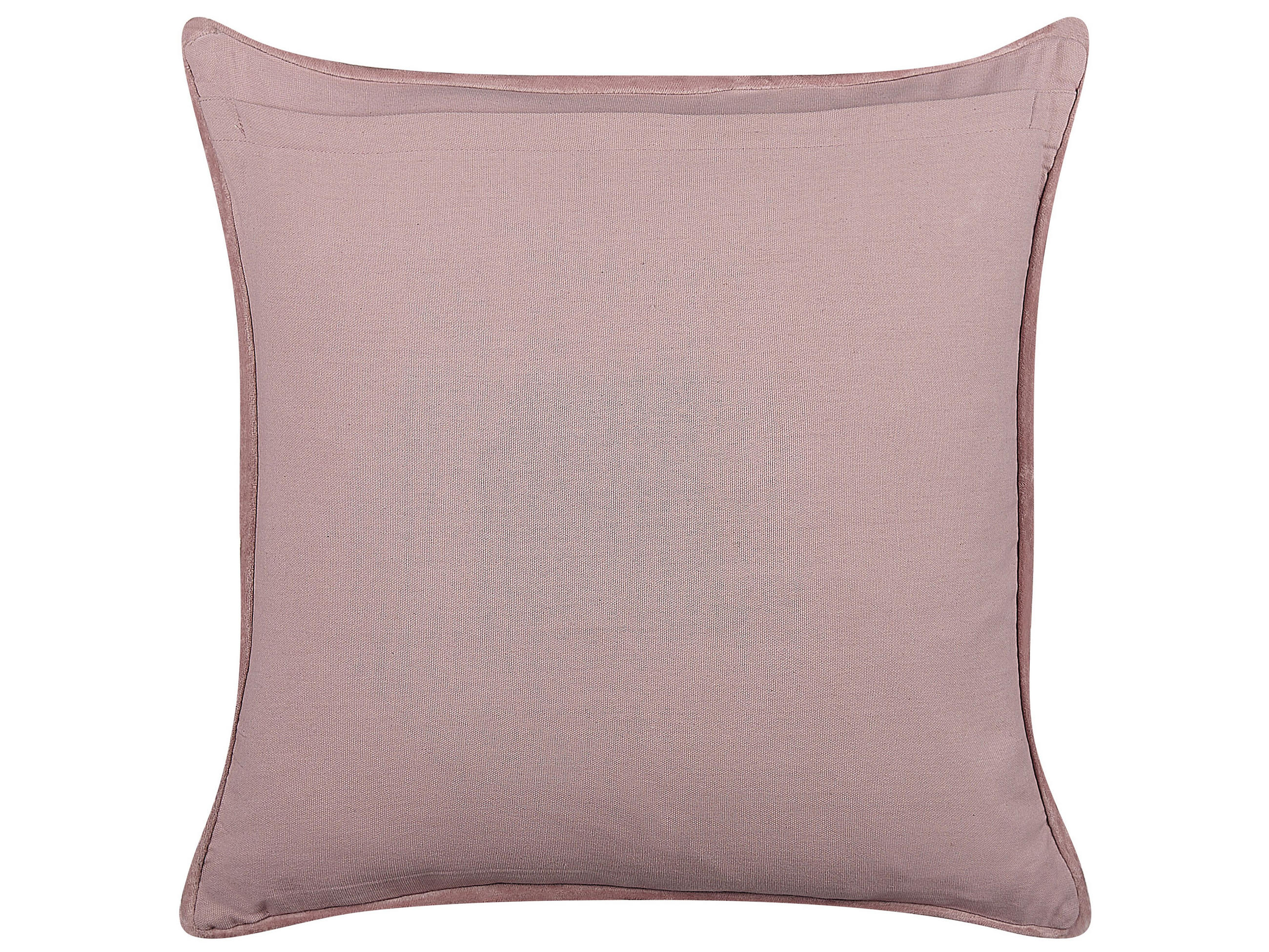 DEKOKISSEN Rosa 45/45 cm Romneya - Pink, Textil (45/45cm) - Beliani