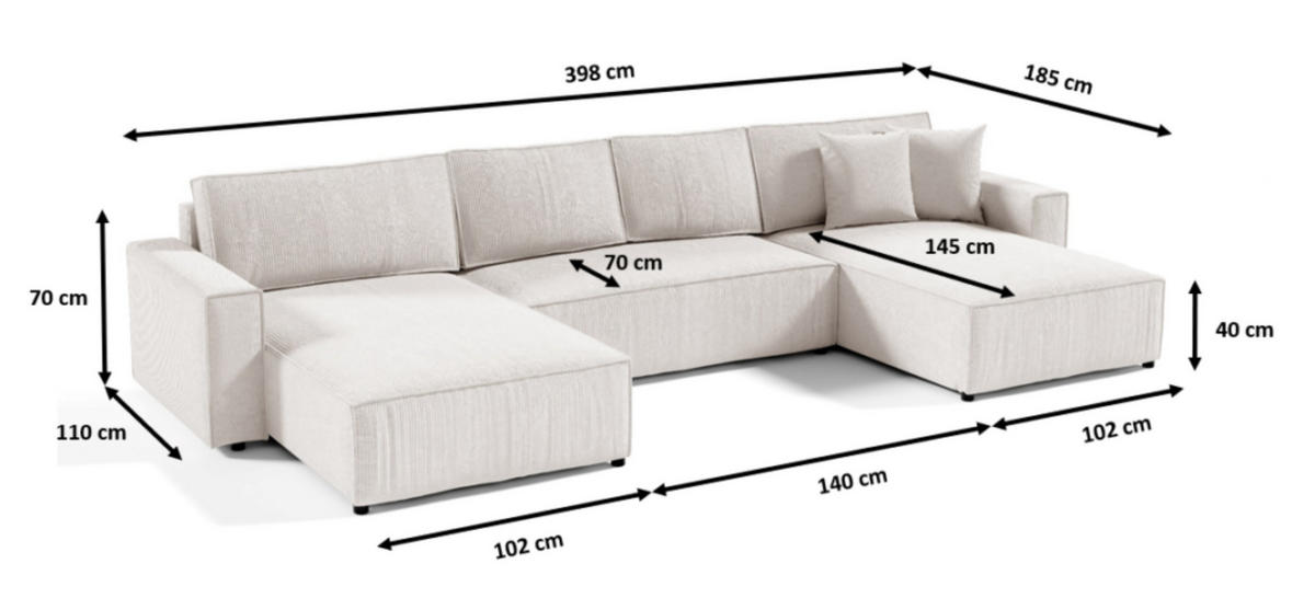 ECKSOFA mit Schlaffunktion Grau Anthrazit - Dunkelgrau, Textil (398/185cm) - Furnisell