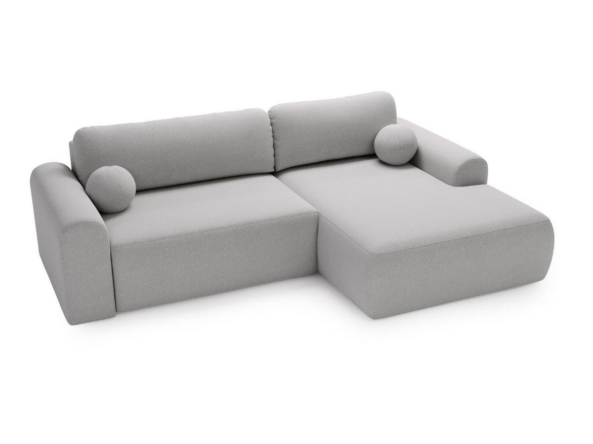 ECKSOFA Savana Grau Links - Grau, Holz/Textil (257/177cm) - Graingold