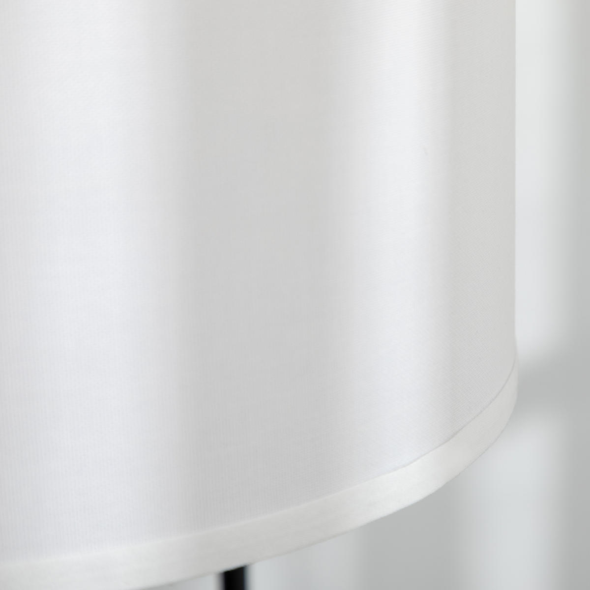 STEHLAMPE Wohnzimmer Stehleuchte mit Stoff-Lampenschirm, Fußschalter, Weiß - Weiß, Metall (64/38/163.5cm) - HOMCOM