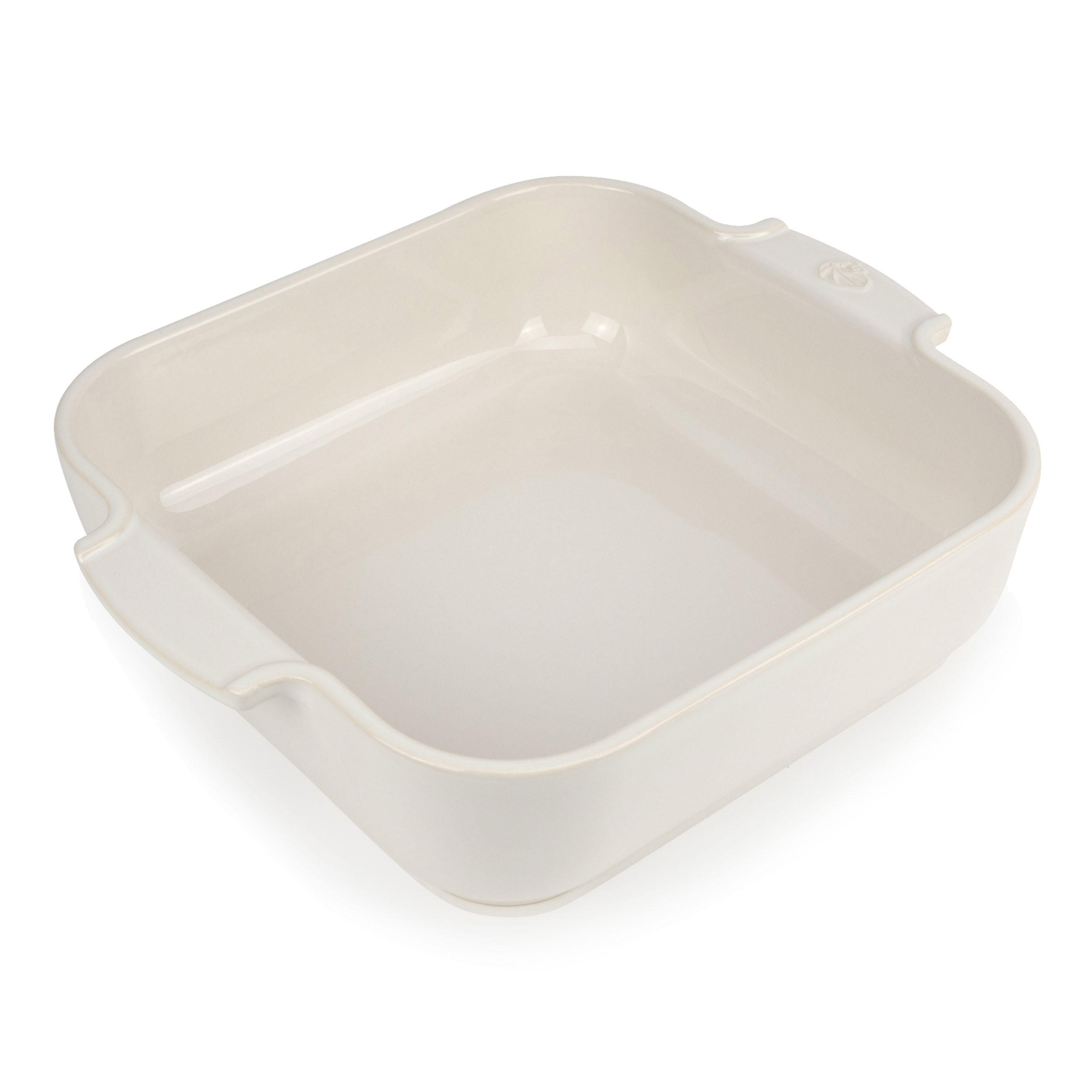 AUFLAUFFORM Keramik Appolia 28cm Quadratisch Ecru Spülmaschinenfest - Weiß, Keramik (23.7/28/7.1cm) - PEUGEOT