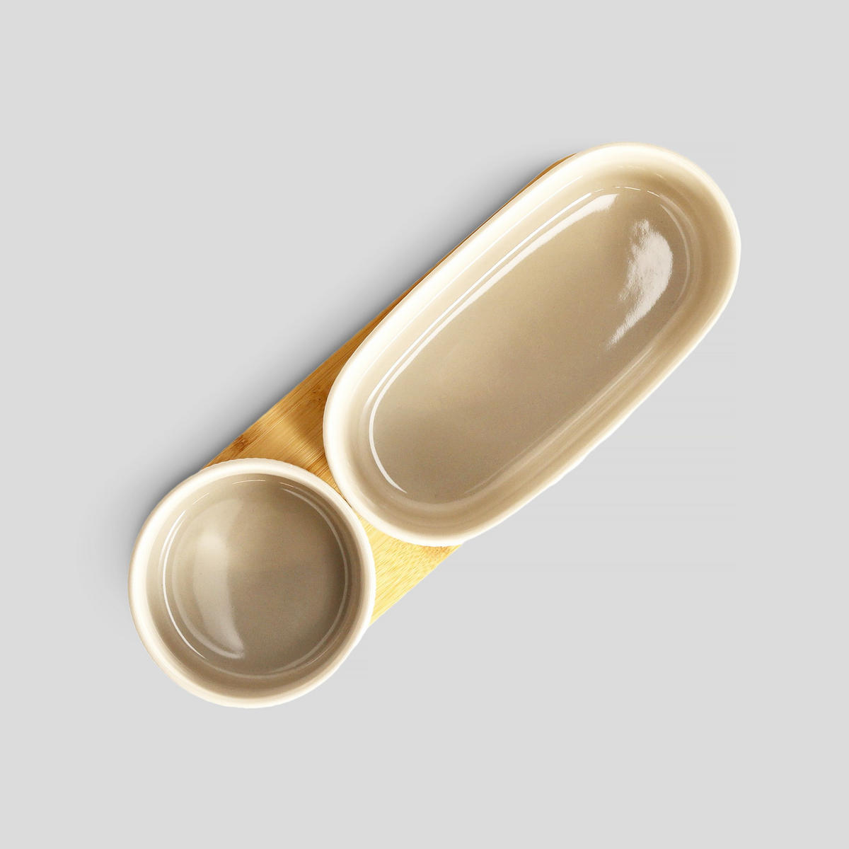 SERVIERTELLER Linersiso - Beige, Keramik (9.5/6/29cm) - home&you