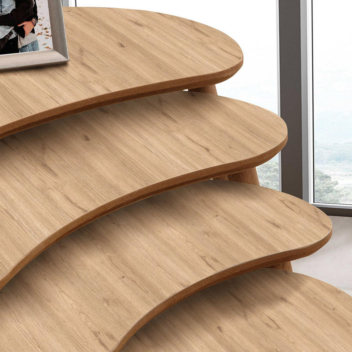 COUCHTISCH moon Braun - Braun, Holz (40/75/55cm) - Habitat Garten