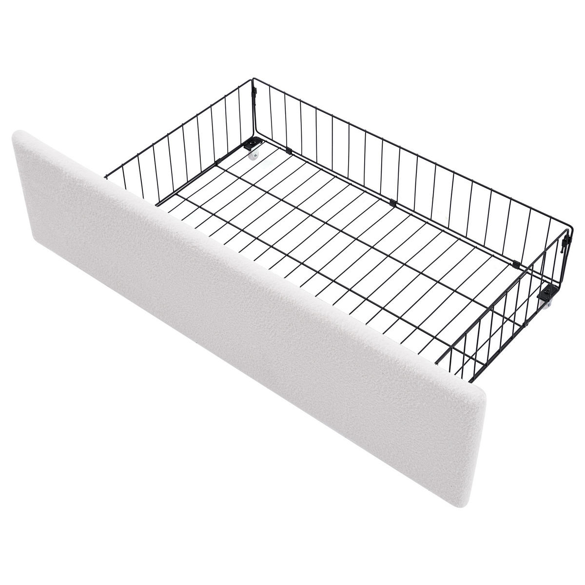 TEENAGERBETT 90/200 cm DE-00296, in Weiß, 2 Schubladen - Weiß, Holz (90/200cm) - ComfortXL