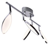 LED DECKENLEUCHTE Charlize Chrom Silber - Silberfarben, Metall (87/20/29cm) - Wofi