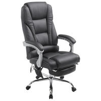 BÜROSTUHL Pacira, Kunstleder mit Massagefunktion Schwarz - Schwarz, Textil/Metall (68/127/64cm) - TPFLiving