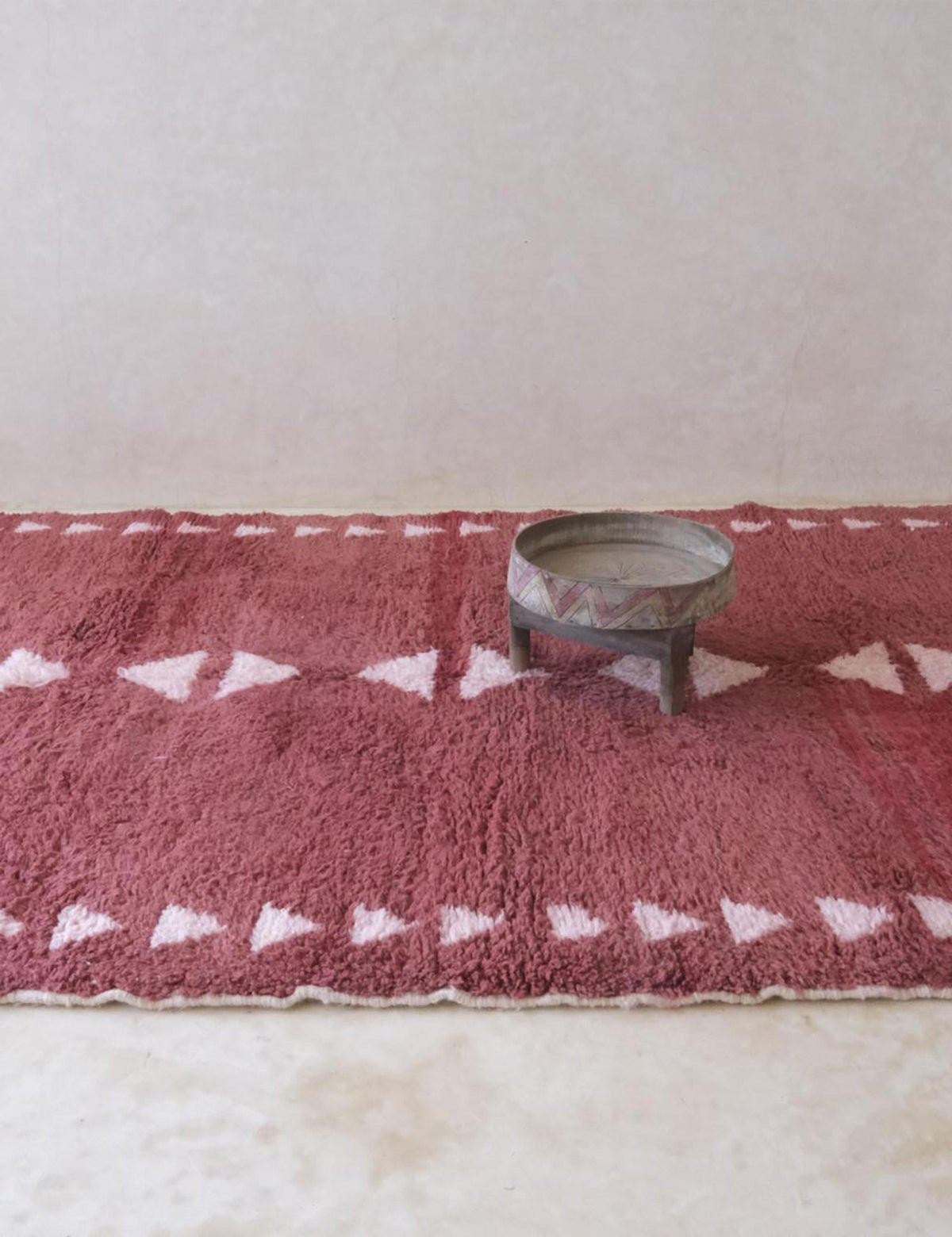 BERBERTEPPICH authentisch Wolle 196x 278 cm - Pink, Naturmaterialien (196/278cm) - AFK Living